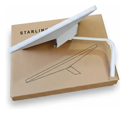 Mensula Soporte Caño Mástil Techo Pared Antena Starlink Mini Blanco