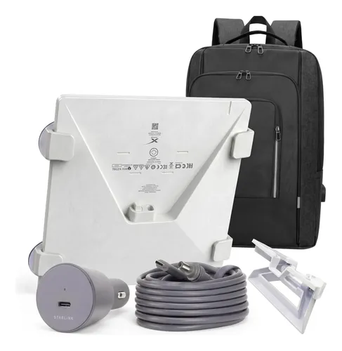 Kit Starlink + Mochila + Cable 12v 5m + Ventosas