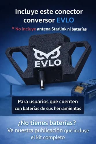 Conector Starlink Evlo Powerbank Para Batería Dewalt - Miniatura 2