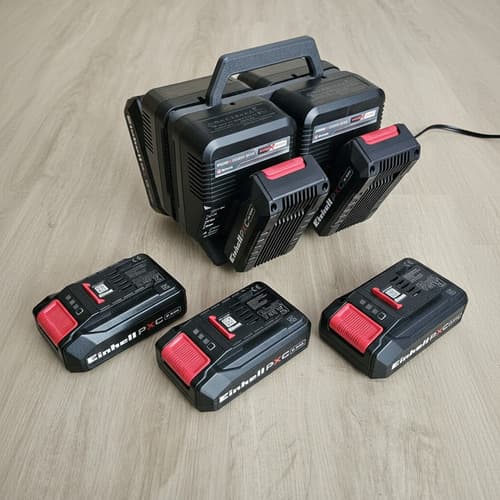 Cargador Cuadruple Fast Charger X4 Para Baterías Einhell - Miniatura 5