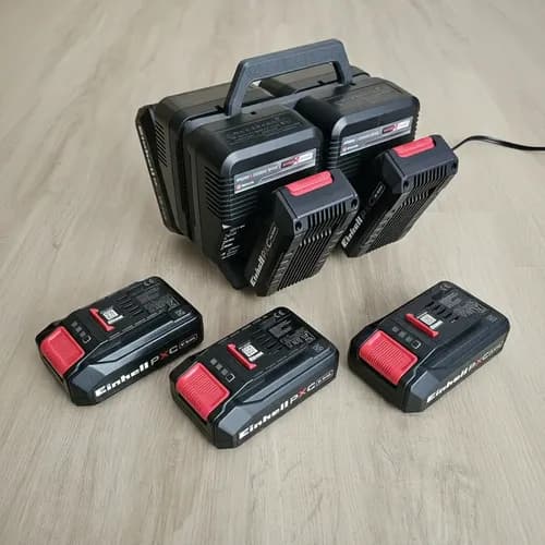 Cargador Cuadruple Fast Charger X4 Para Baterías Einhell - Miniatura 5