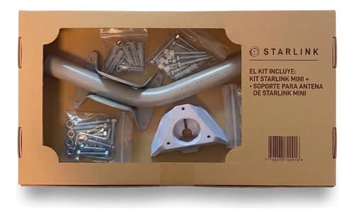 Soporte Mastil Antena Starlink Mini Techo Y Mensula Pared Blanco/gris - Miniatura 5