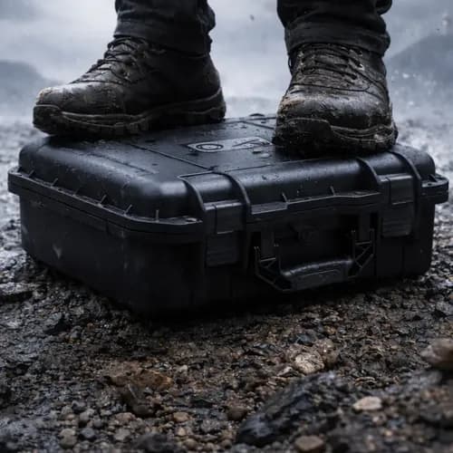 Maletín Valija Starlink Rígido Estanco Pelican Hardcase Case Negro - Miniatura 3