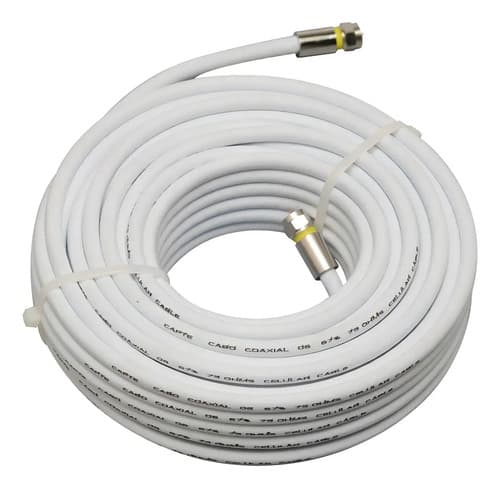 Coaxil Rg6 Armado 15 Metros Blanco Exterior Coaxial Calidad - Miniatura 3
