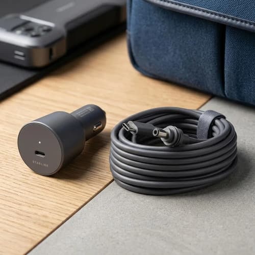 Conector 12/24v Original Cable 5m Starlink Mini Auto Camión - Miniatura 6