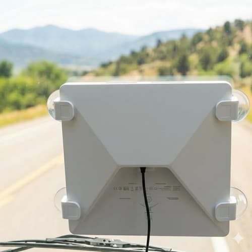 Antena Starlink Mini Satelital Kit Car 12/24v Auto Ventosas - Miniatura 7